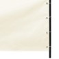 vidaXL Toldo pantalla para balcón tela oxford color crema 140x240 cm vidaXL Toldo pantalla para balcón tela oxford color crema 140x240 cm