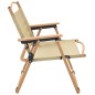 vidaXL Sillas de camping 2 uds tela Oxford beige 54x43x59 cm vidaXL Sillas de camping 2 uds tela Oxford beige 54x43x59 cm