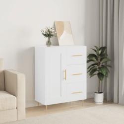 vidaXL Aparador de madera de ingeniería blanco 69,5x34x90 cm