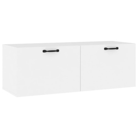 vidaXL Armario de pared madera contrachapada blanco 100x36,5x35 cm