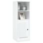 vidaXL Aparador madera contrachapada blanco brillo 36x35,5x103,5 cm