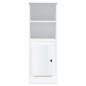 vidaXL Aparador madera contrachapada blanco brillo 36x35,5x103,5 cm