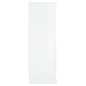 vidaXL Aparador madera contrachapada blanco brillo 36x35,5x103,5 cm