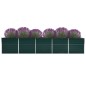 vidaXL Arriate de jardín de acero galvanizado verde 400x80x77 cm vidaXL Arriate de jardín de acero galvanizado verde 400x80x77 cm