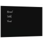vidaXL Pizarra magnética pared vidrio templado negro 40x30 cm vidaXL Pizarra magnética pared vidrio templado negro 40x30 cm