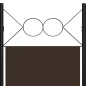 vidaXL Biombo divisor de 6 paneles marrón 240x180 cm vidaXL Biombo divisor de 6 paneles marrón 240x180 cm