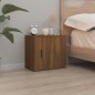 vidaXL Mesitas de noche de pared 2 uds roble marrón 50x30x47 cm vidaXL Mesitas de noche de pared 2 uds roble marrón 50x30x47 cm