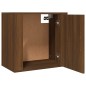vidaXL Mesitas de noche de pared 2 uds roble marrón 50x30x47 cm vidaXL Mesitas de noche de pared 2 uds roble marrón 50x30x47 cm