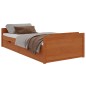 vidaXL Estructura cama cajones madera maciza de pino marrón 90x200 cm vidaXL Estructura cama cajones madera maciza de pino marrón 90x200 cm