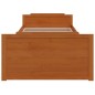 vidaXL Estructura cama cajones madera maciza de pino marrón 90x200 cm vidaXL Estructura cama cajones madera maciza de pino marrón 90x200 cm