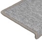 vidaXL Alfombras de peldaños de escalera 15 uds gris claro 65x21x4 cm vidaXL Alfombras de peldaños de escalera 15 uds gris claro 65x21x4 cm