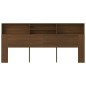 vidaXL Armario cabecero marrón roble 220x19x103,5 cm vidaXL Armario cabecero marrón roble 220x19x103,5 cm