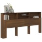 vidaXL Armario cabecero marrón roble 220x19x103,5 cm vidaXL Armario cabecero marrón roble 220x19x103,5 cm