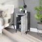 vidaXL Mesitas de noche 2 uds madera gris hormigón 40x35x70 cm vidaXL Mesitas de noche 2 uds madera gris hormigón 40x35x70 cm