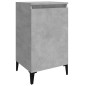 vidaXL Mesitas de noche 2 uds madera gris hormigón 40x35x70 cm vidaXL Mesitas de noche 2 uds madera gris hormigón 40x35x70 cm