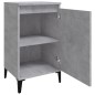 vidaXL Mesitas de noche 2 uds madera gris hormigón 40x35x70 cm vidaXL Mesitas de noche 2 uds madera gris hormigón 40x35x70 cm
