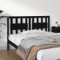 vidaXL Cabecero de cama madera maciza de pino negro 125,5x4x100 cm vidaXL Cabecero de cama madera maciza de pino negro 125,5x4x100 cm
