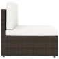vidaXL Juego de muebles de jardín 8 piezas ratán sintético marrón vidaXL Juego de muebles de jardín 8 piezas ratán sintético marrón