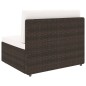 vidaXL Juego de muebles de jardín 8 piezas ratán sintético marrón vidaXL Juego de muebles de jardín 8 piezas ratán sintético marrón