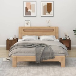 vidaXL Mesitas de noche 2 unidades color roble marrón 50x39x47 cm