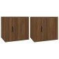vidaXL Mesitas de noche 2 unidades color roble marrón 50x39x47 cm vidaXL Mesitas de noche 2 unidades color roble marrón 50x39x47 cm