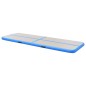 vidaXL Esterilla inflable de gimnasia con bomba 600x100x10 cm PVC azul vidaXL Esterilla inflable de gimnasia con bomba 600x100x10 cm PVC azul