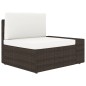 vidaXL Juego de muebles de jardín 8 piezas ratán sintético marrón vidaXL Juego de muebles de jardín 8 piezas ratán sintético marrón