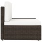 vidaXL Juego de muebles de jardín 8 piezas ratán sintético marrón vidaXL Juego de muebles de jardín 8 piezas ratán sintético marrón