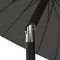 vidaXL Sombrilla de jardín con palo de aluminio gris antracita 270 cm