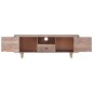 vidaXL Mueble de TV de madera maciza de acacia 118x30x40 cm vidaXL Mueble de TV de madera maciza de acacia 118x30x40 cm