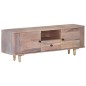 vidaXL Mueble de TV de madera maciza de acacia 118x30x40 cm vidaXL Mueble de TV de madera maciza de acacia 118x30x40 cm