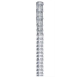 vidaXL Valla de jardín de acero galvanizado plateado 50x1,25 m