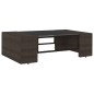 vidaXL Juego de muebles de jardín 8 piezas ratán sintético marrón vidaXL Juego de muebles de jardín 8 piezas ratán sintético marrón