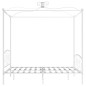 vidaXL Estructura de cama con dosel metal blanco 160x200 cm vidaXL Estructura de cama con dosel metal blanco 160x200 cm
