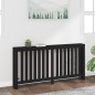 vidaXL Cubierta de radiador madera maciza de pino negro 169x19x84 cm vidaXL Cubierta de radiador madera maciza de pino negro 169x19x84 cm