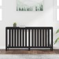 vidaXL Cubierta de radiador madera maciza de pino negro 169x19x84 cm vidaXL Cubierta de radiador madera maciza de pino negro 169x19x84 cm