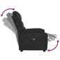 vidaXL Sillón de masaje reclinable eléctrico de cuero sintético negro vidaXL Sillón de masaje reclinable eléctrico de cuero sintético negro