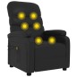 vidaXL Sillón de masaje reclinable eléctrico de cuero sintético negro vidaXL Sillón de masaje reclinable eléctrico de cuero sintético negro