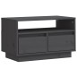 vidaXL Mueble de TV de madera maciza de pino gris 60x35x37 cm vidaXL Mueble de TV de madera maciza de pino gris 60x35x37 cm