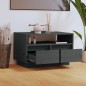 vidaXL Mueble de TV de madera maciza de pino gris 60x35x37 cm vidaXL Mueble de TV de madera maciza de pino gris 60x35x37 cm