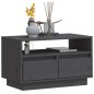 vidaXL Mueble de TV de madera maciza de pino gris 60x35x37 cm vidaXL Mueble de TV de madera maciza de pino gris 60x35x37 cm