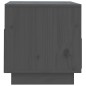 vidaXL Mueble de TV de madera maciza de pino gris 60x35x37 cm vidaXL Mueble de TV de madera maciza de pino gris 60x35x37 cm