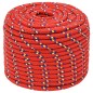 vidaXL Cuerda de barco polipropileno rojo 14 mm 25 m vidaXL Cuerda de barco polipropileno rojo 14 mm 25 m