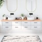 vidaXL Encimera baño madera maciza tratada marrón claro 220x50x(2-4)cm vidaXL Encimera baño madera maciza tratada marrón claro 220x50x(2-4)cm