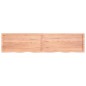vidaXL Encimera baño madera maciza tratada marrón claro 220x50x(2-4)cm vidaXL Encimera baño madera maciza tratada marrón claro 220x50x(2-4)cm
