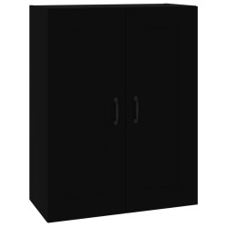 vidaXL Armario colgante de pared negro 69,5x32,5x90 cm