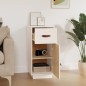 vidaXL Aparador de madera maciza de pino blanco 34x40x75 cm vidaXL Aparador de madera maciza de pino blanco 34x40x75 cm