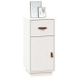 vidaXL Aparador de madera maciza de pino blanco 34x40x75 cm vidaXL Aparador de madera maciza de pino blanco 34x40x75 cm