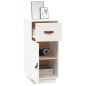vidaXL Aparador de madera maciza de pino blanco 34x40x75 cm vidaXL Aparador de madera maciza de pino blanco 34x40x75 cm