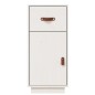vidaXL Aparador de madera maciza de pino blanco 34x40x75 cm vidaXL Aparador de madera maciza de pino blanco 34x40x75 cm